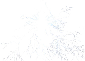 Obraz premium Abstract black and white lightning strike pattern on a dark background