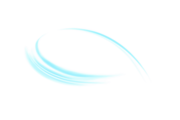 Air flow isolated on transparent background. Blue wind flow. Speed air effect. Curved clean fresh air. Cool overlapping air in dynamic motion. conditioners, ventilation design elements, PNG