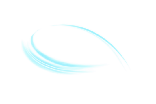 Air flow isolated on transparent background. Blue wind flow. Speed air effect. Curved clean fresh air. Cool overlapping air in dynamic motion. conditioners, ventilation design elements, PNG