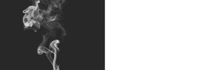 Realistic smoke isolated on transparent white background,  png