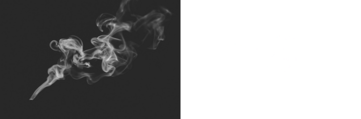 Realistic smoke isolated on transparent white background,  png