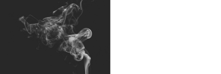 Realistic smoke isolated on transparent white background,  png