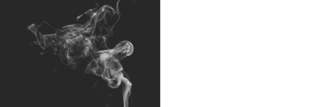 Realistic smoke isolated on transparent white background,  png