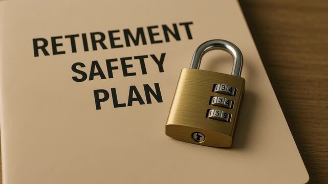 Retirement planning life insurance financial safety secure future with stable retirement and peace of mind protecting assets