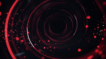 3D techno abstract background overlap layer on dark space with glowing white circles shape decoration