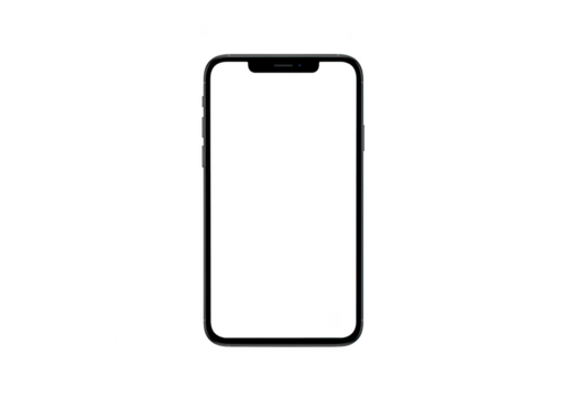 Smartphone isolated on transparent background - Powered by Adobe