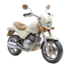 motorcycle isolated on white