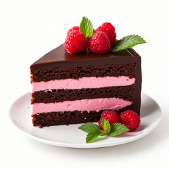 Chocolate raspberry mousse cake