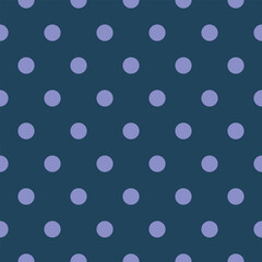 Navy background lavender polka dot seamless pattern
