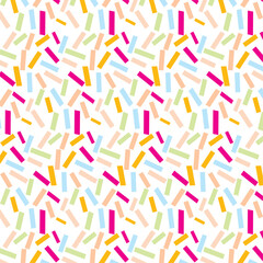 Colorful confetti seamless pattern