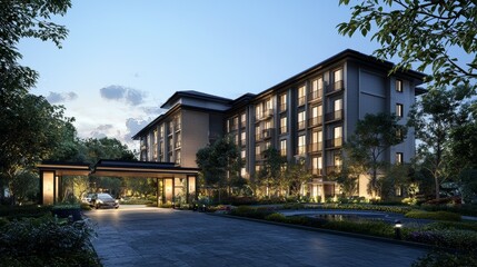 3D model and building design rendering