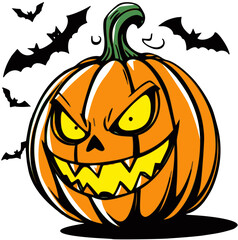 halloween pumpkin vector