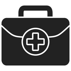 Obraz premium Medical Kit Glyph Icon