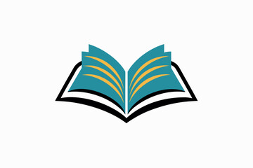 open book icon vector