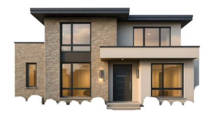 Isolated real estate house.