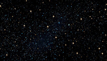 Deep space, star field with various colored light points