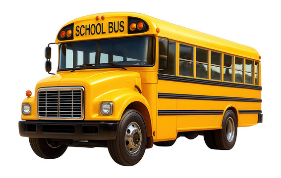 Inviting yellow school bus for children.