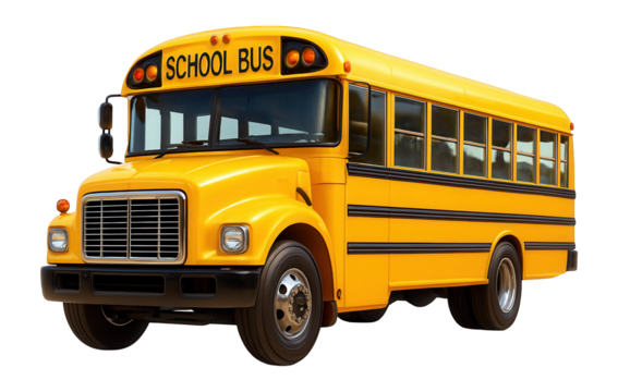 Inviting yellow school bus for children.