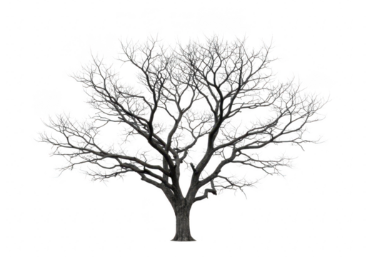 Bare tree isolated on transparent background - Powered by Adobe