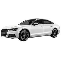 Naklejka premium Car icon isolated on clean white background for transport and automotive design
