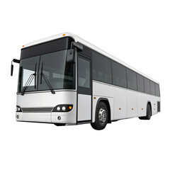 Bus icon isolated on clean white background for transport and travel design