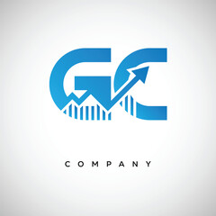 GC Financial Logo – Modern Growth Arrow Branding Symbol for Trading, Investment, Crypto and Business Identity