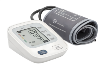 Digital blood pressure monitor with cuff for health