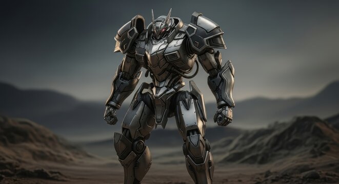 Mech Warrior: A Desolate Landscape