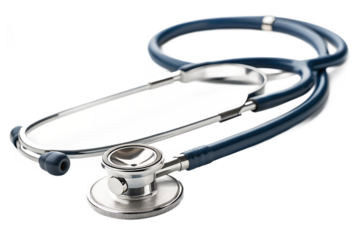 Blue medical stethoscope for healthcare professionals use