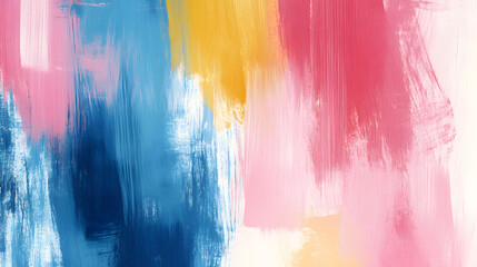 Abstract Pastel Hand-Painted Brush Strokes Background