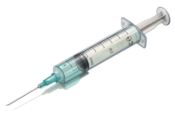 Syringe illustration medical injection healthcare tool