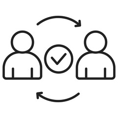 Reciprocity Outline Icon