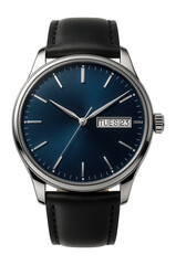 Analog wristwatch with a day-date display