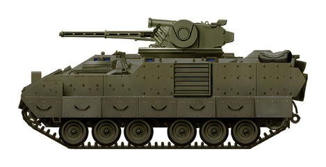 M2A2UA (The concept of Ukrainian modernization of the M2 Bradley, with the installation of the Shkval combat module with a 30mm cannon) © Tikros