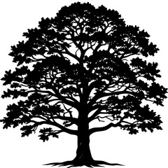 vector tree silhouette