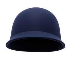 Fototapeta premium Elegant dark blue cloche hat for vintage ladies fashion and retro twenties style accessory