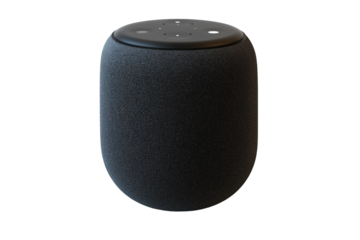 Bluetooth smart speaker isolated on transparent background