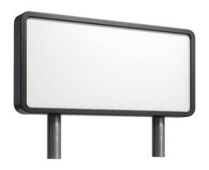 Blank advertising billboard.