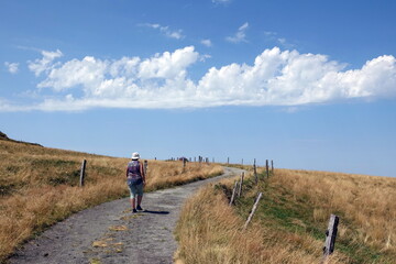 Obraz premium Wandern am Col de la Croix Morand