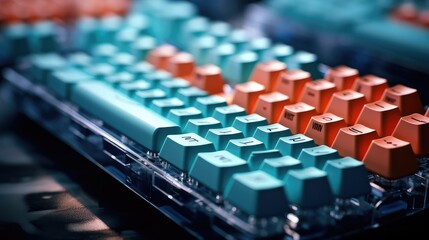 Electronic mechanical keyboard background