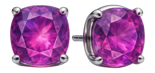 Hackmanite earrings with a pinkish glow