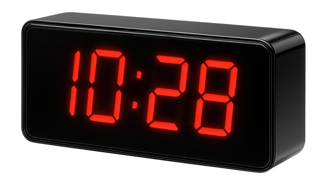 Digital clock with a large LED display
