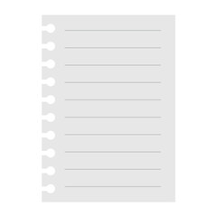 シンプルなメモ用紙のイラスト