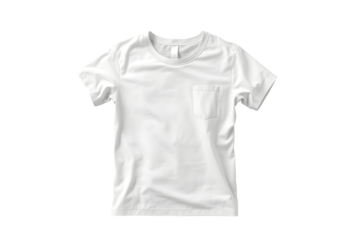 White T-shirt Mockup with Pocket