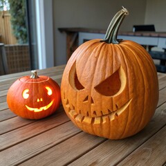 halloween pumpkin with a pumpkin