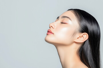 美しい女性の横顔