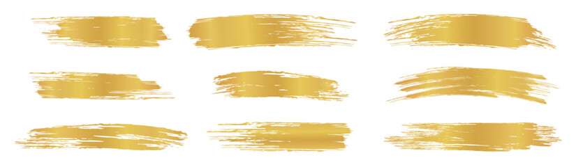 gold brush strokes shiny paint spots bright festive 