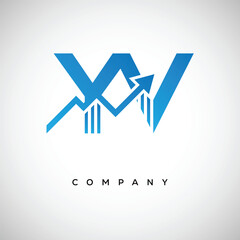YV Financial Logo – Modern Growth Arrow Branding Symbol for Trading, Investment, Crypto & Business Identity