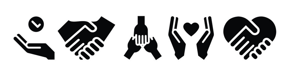 Hands holding hands vector illustration