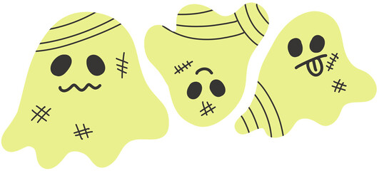 Cute Halloween Ghost Character